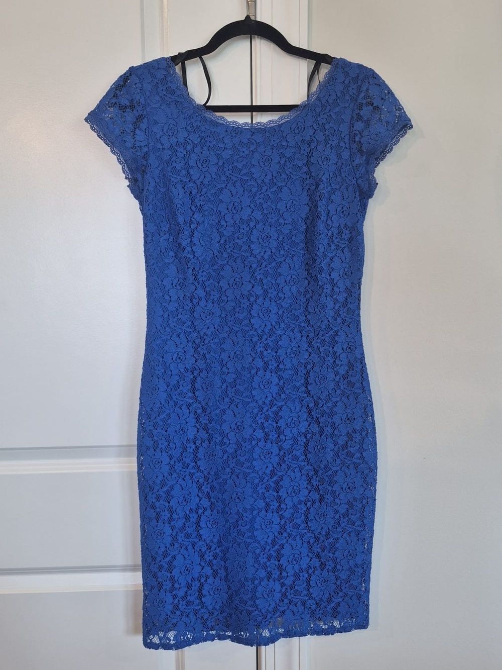 Laundry By Shelli Segal Royal Blue Lace Sheath Dress